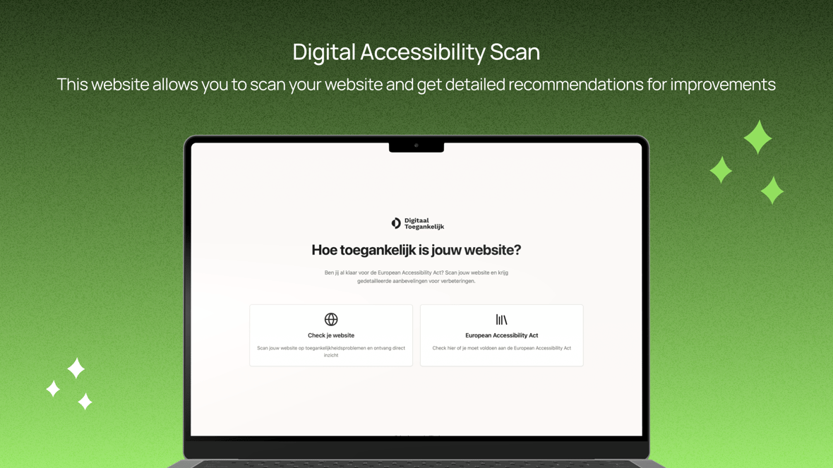 Digital Accessibility Scan screenshot